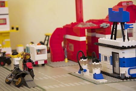 Lego, Lego bloki, legomaennchen, gradniki, igrače, zgrajena, Slika