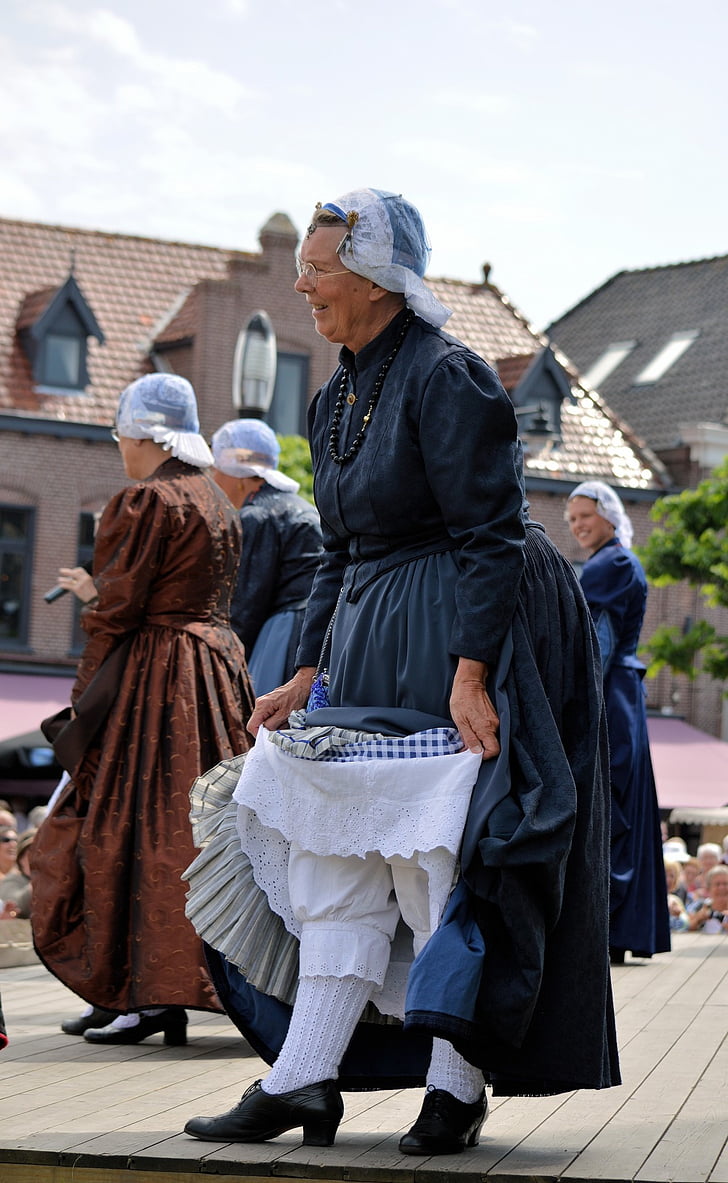 Holland, Tradition, Kleidung, Kostüm, zeigen, Holländisch, Niederlande