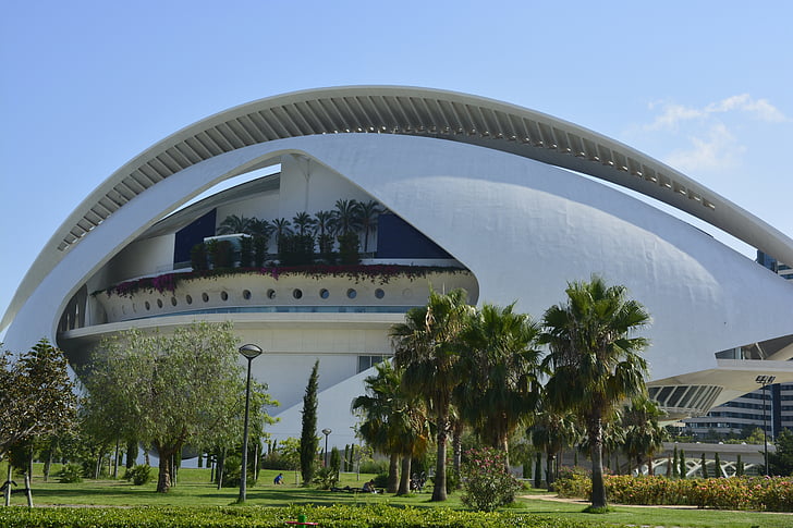 spain, valencia, city of arts and sciences, architecture, modern, building, artistic