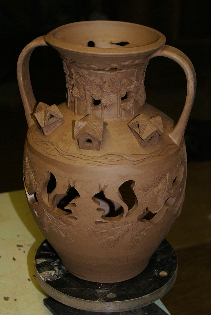 keramika, Molis, ąsotis, ąsotis, keramika, kultūrų, Molio keramika
