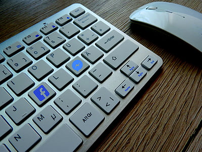 keyboard, facebook, media, social media, message, like, messenger