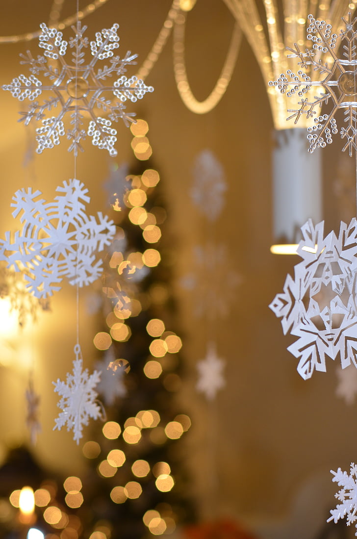 décoration, Christmas, décoration de Noël, Or, Or, Joyeux, hiver