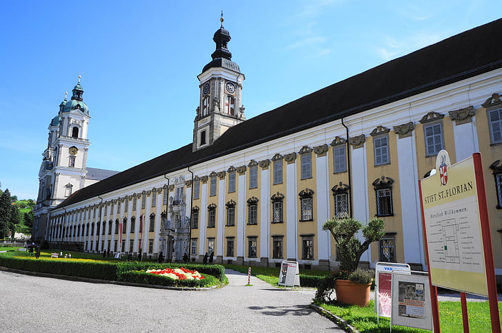 Église collégiale, stylo, Saint-florian, Église, Autriche, catholique romain, baroque