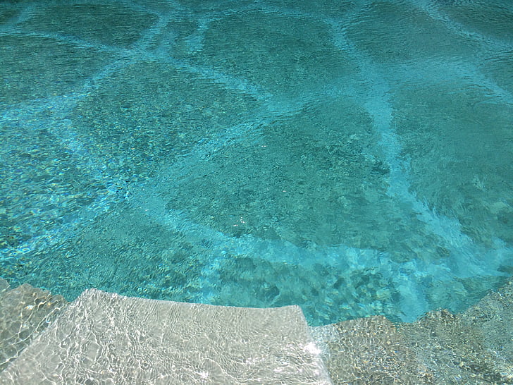 πισίνα, νερό, το καλοκαίρι, κολύμπι, μπλε, πισίνα, διακοπές