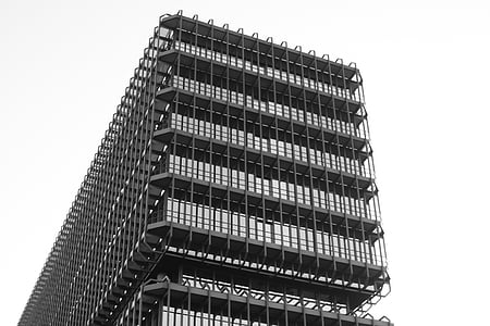 gebouw, het platform, Home, zwart / wit foto, witte achtergrond, geen mensen, buitenkant van het gebouw
