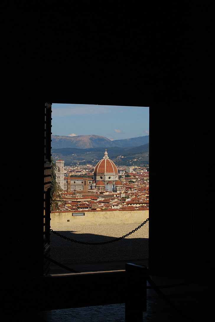 Florença, Dom, Itália, edifício, arquitetura, Igreja, Toscana