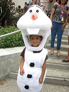 OLAF, congelés, costume, Cosplay