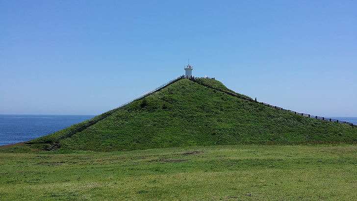 Jeju island, Kristi himmelfartsdag, toppe, Udo, Shiroyama hiji peak