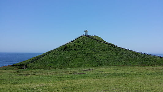 Pulau Jeju, kenaikan, puncak, Udo, shiroyama hiji puncak