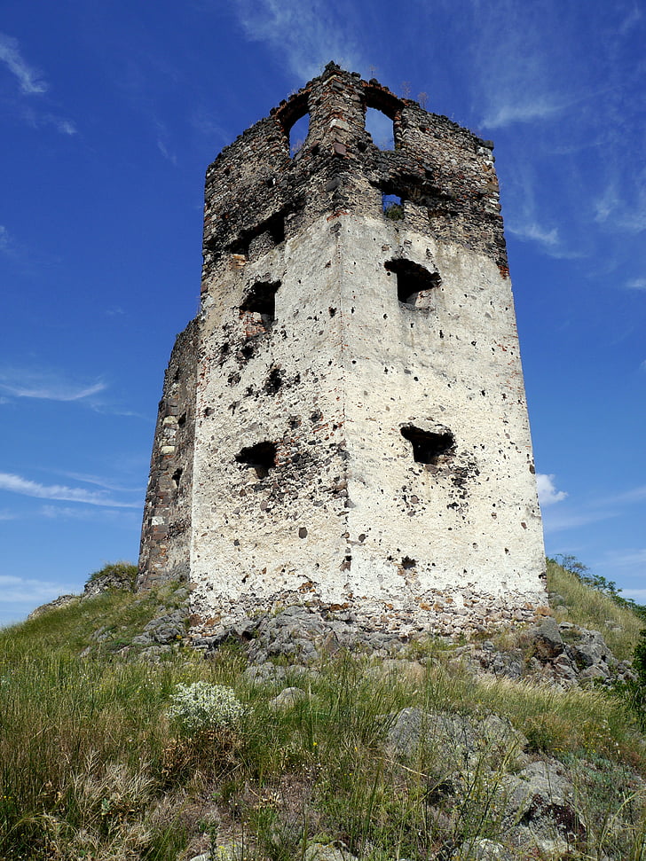 tornet, slott, ruinerna, historia, stora Alun, Slovakien