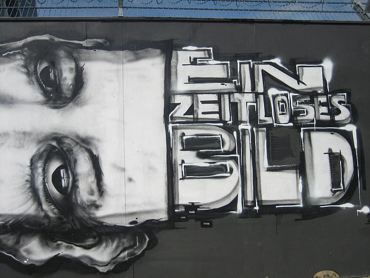 graffiti, EBC, Frankfurt nad Menem, graffiti, sztuka ulicy