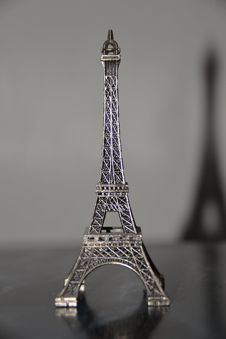 Torre Eiffel, modelo, em miniatura, sombra