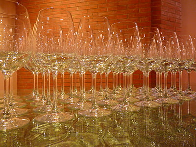 kaca, gelas anggur, anggur, kacamata, transparan, jelas