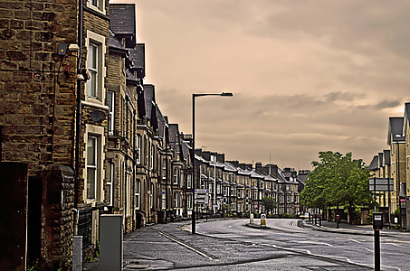 street, city, england, architecture, morning, weekend, apartments