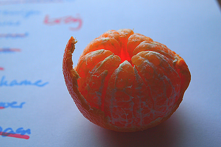 mandaryński, owoce, owoców cytrusowych, skórka, kliny, pomarańczowy, czas przerwy