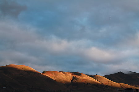 Bergen, Peru, zonsopgang, Andes