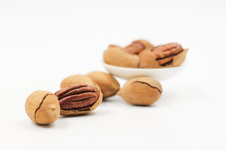 pecans, nut, walnuts, food, brown, snack, close-up