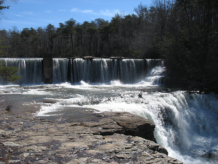 Falls, Wodospad, NAT, wody, Natura, podróży, Park