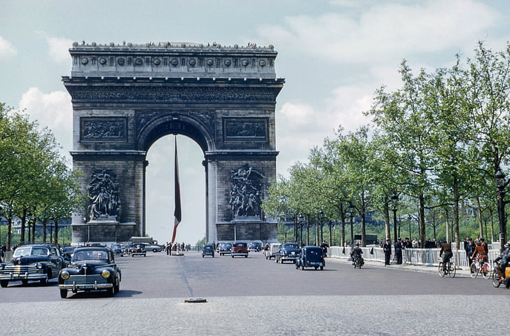 hồ quang, de, Khải hoàn môn, Đài tưởng niệm, Landmark, Pháp, Arc de triomphe