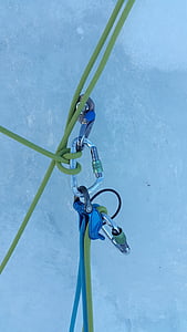 jääkiipeilyä, Stand, Talviurheilu, jyrkkää jäätä, Ice ruuvi, vesiputous kiipeily, Bergsport