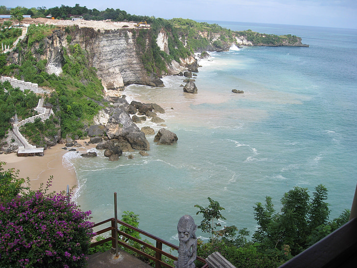 plaža, Indonezija, Bali, oceana, tropska, val, Obala