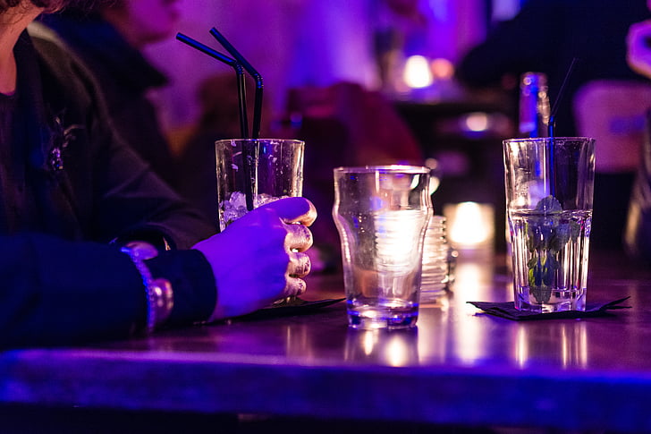 tabel, cocktail, glas, Bar, drankje, alcohol, drank