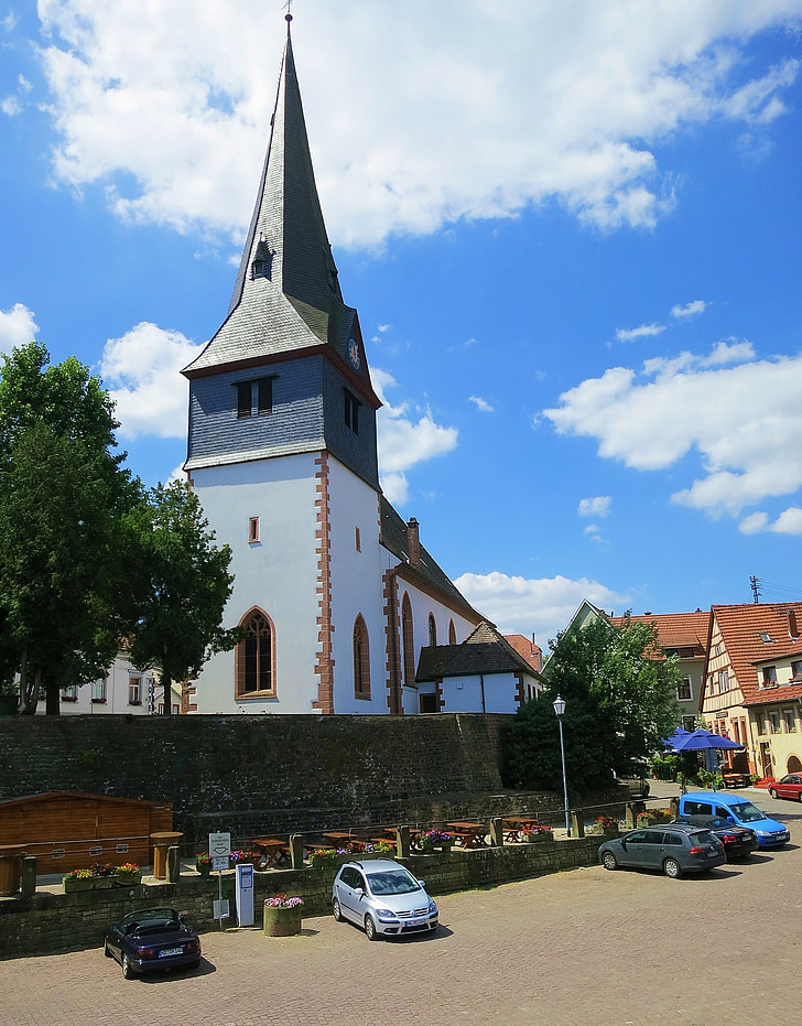 Neckargemünd, kyrkan, Heidelberg