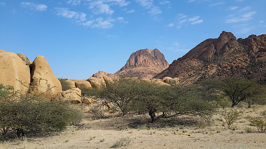 spitzkoppe, bjerge, Namibia, ørken, Namib, tør, Afrika