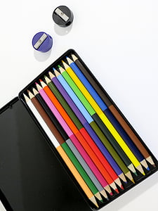 pencil, colored, color, sharpener, colored pencil, art, drawing