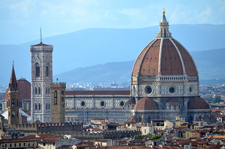 Firenze, Florencija, Toscana, Toskana, Architektūra, pastato išorė, pastatyta struktūra