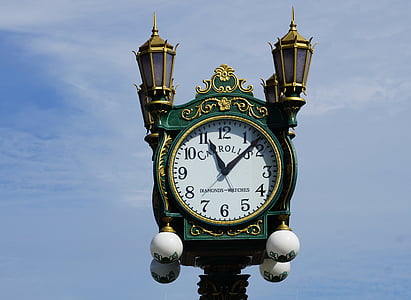 Clock, pointer, wajah jam, lama, Museum port seattle, Nostalgia, waktu