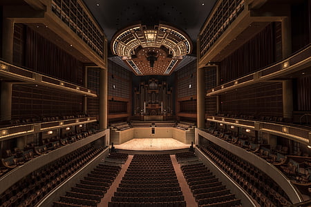 Symphony hall, khán phòng, buổi hòa nhạc, dàn nhạc giao hưởng, âm nhạc, hiệu suất, kiến trúc