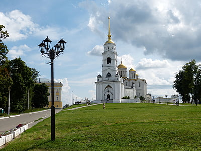 Russland, gullring, historisk, ortodokse, kirke, russisk-ortodokse kirke, tro