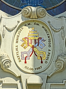 Bydgoszcz, Vincent de paul, Basílica, alívio, arquitetura, Católica, Igreja