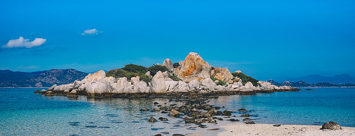 Seashore, Foto, more, Ocean, vody, modrá, Ostrov