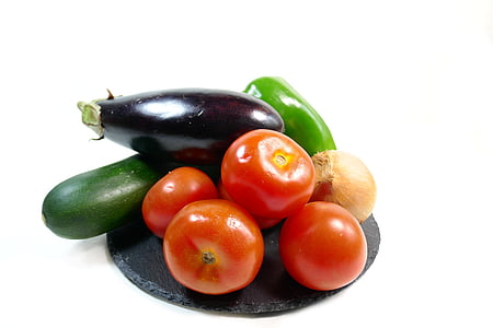 rajčata, cuketa, zelenina, Ratatouille, jídlo a pití, zelenina, zdravé stravování