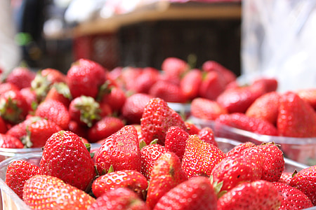 Erdbeere, rot, Obst, Essen, saftige, Gesundheit, frische