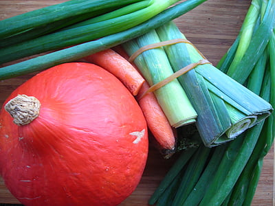 calabaza, rojo, Hokkaido, sopa de calabaza, ingredientes, otoño, naranja
