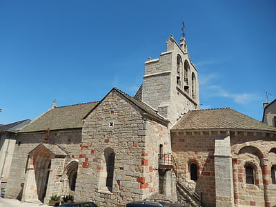 church, village, bell tower