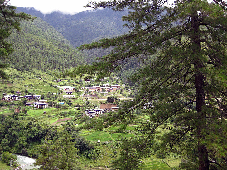 Бутан, планини, Туризъм, природата, Бутан, Хилс, Хималаите