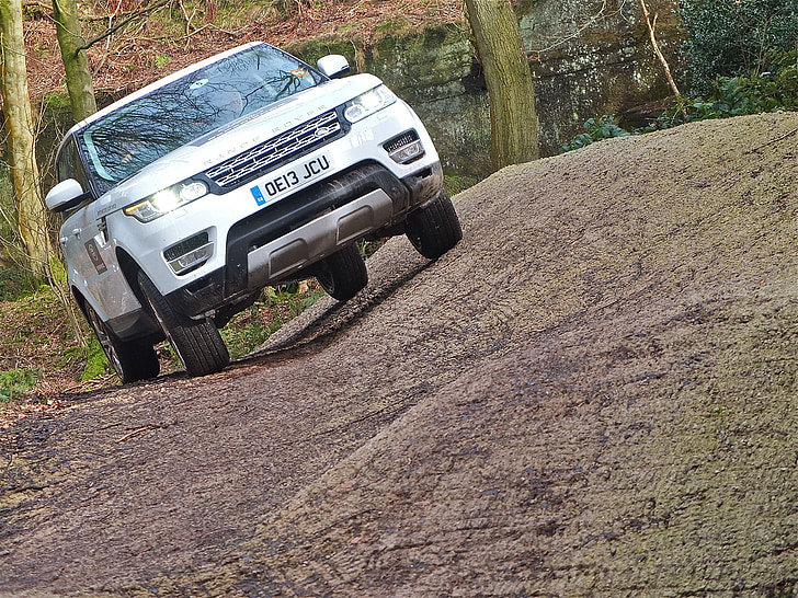 Range Rovera, off road, Anglia, samochód, polnej drodze, Pojazd terenowy, 4 x 4