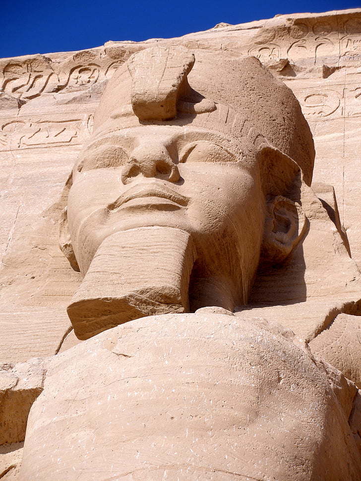 Abu simbel, Egypten, resor, templet, staty, Ramses stort, Farao