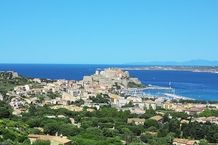 Calvi, Korsika, Prancis, laut, alam