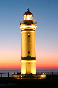 Kiama, Lighthouse, landskap, Dawn, lång exponering, arkitektur, maritima