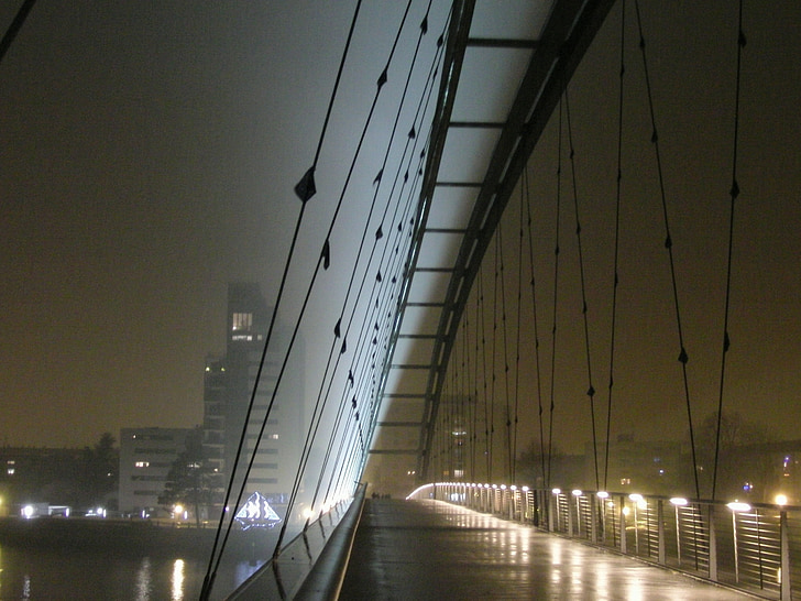 bridge, new year's eve, rhine