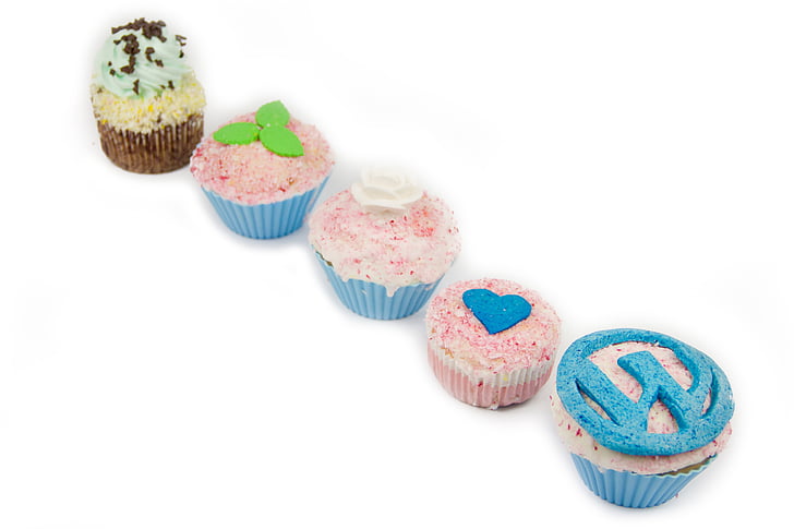 cupcakes, WordPress, godteri, søt, bakeri, deilig, krem