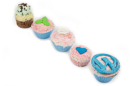 cupcakes, WordPress, slik, Sød, Bageri, lækker, fløde