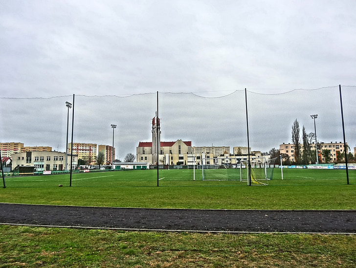 Bydgoszcz, Estádio, Arena, esportes, gramado, cerca, campo
