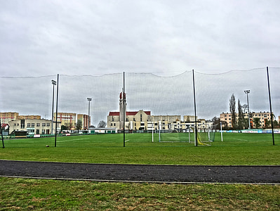 Bydgoszcz, štadión, Arena, športové, trávnik, plot, pole