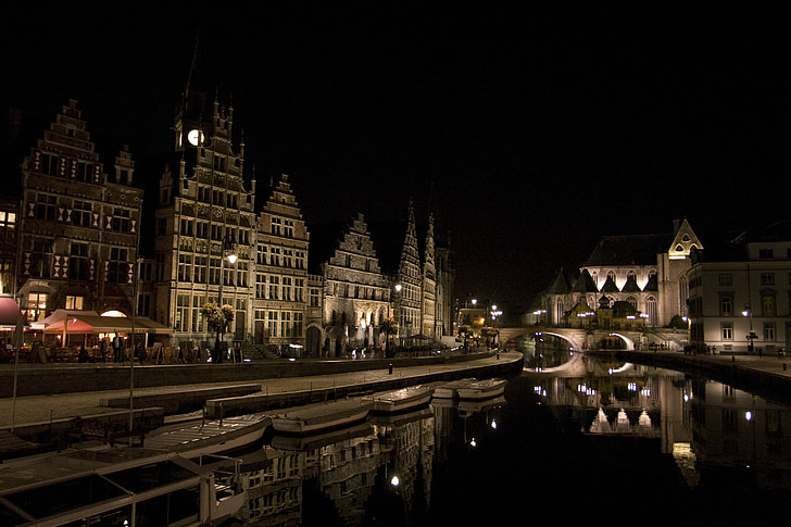 Belgien, Gent, Europa, arkitektur, rejse, City, turisme